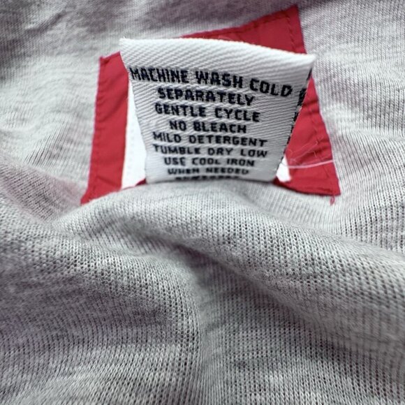 VTG Y2K Abercrombie & Fitch 092 Windbreaker Full Zip Jacket Red Women’s M Lined - Picture 11 of 11